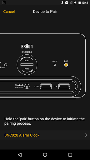 Android application Braun Time screenshort