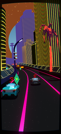 Android application Hyper Racing: Retro Speed 3D screenshort