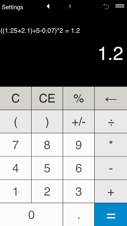 Calculator with parentheses - 3.2.7 - (Android)