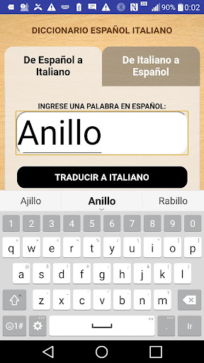 Diccionario Español Italiano S