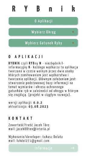 Android application Rybnik - niezbędnik wędkarza screenshort