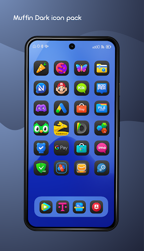 Muffin Dark Icon Pack Screen 3