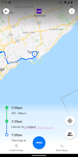 Hop In Driver App Screen 3