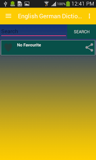 Free English German Dictionary