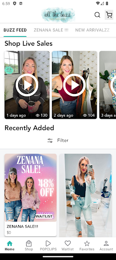 Screenshot of AllTheBuzzFabFashion