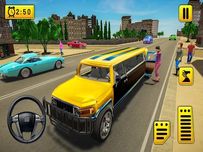 市内の車の運転 - タクシーゲーム