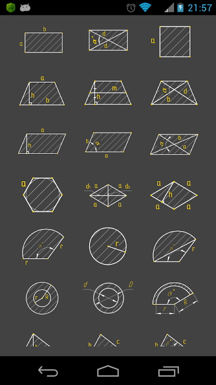 The area of geometric figures - 1.5 - (Android)