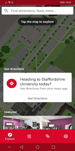 Android application Staffordshire University Maps screenshort