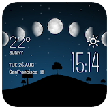 Moon eclipse2 weather widget icon