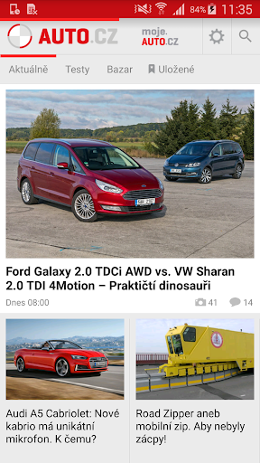 Android application Auto.cz screenshort
