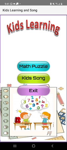 Android application Kids Learning and Kids Song screenshort