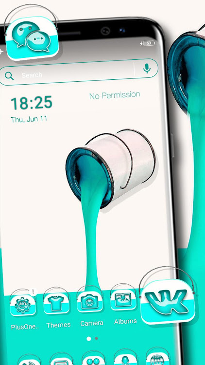 Cyan Paint Box Launcher Theme - 1.1.3 - (Android)