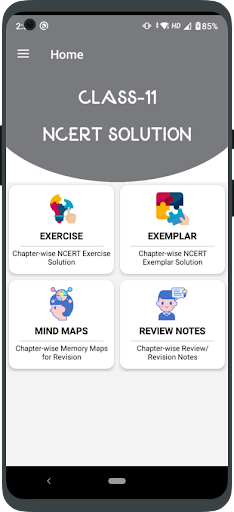 Android application Class 11 Physics Solution screenshort