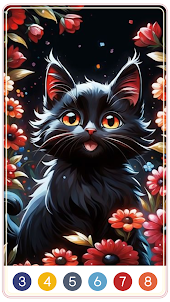 Cat Paint by Number