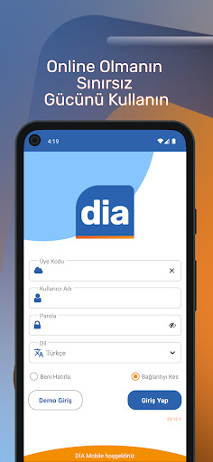 Android application DİA Mobil screenshort