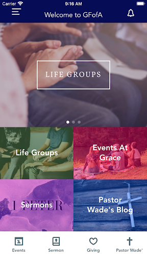 Android application Grace Fellowship of Augusta screenshort
