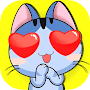Cute Cartoon Cat Stickers for WhatsApp