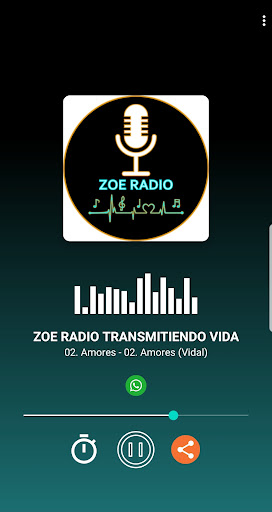 Android application ZOE RADIO TRANSMITIENDO VIDA screenshort