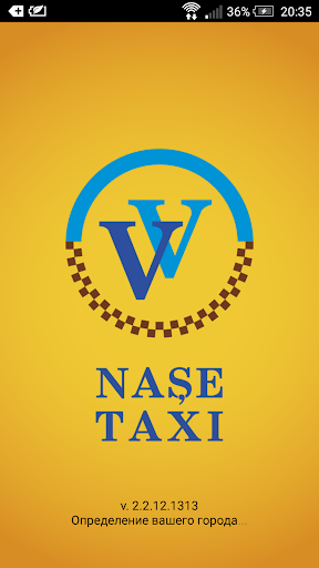 Android application NASE TAXI screenshort