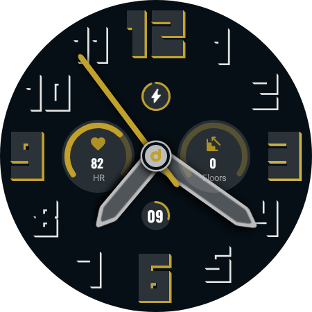 DS A006 - Analog watch face Screen 2
