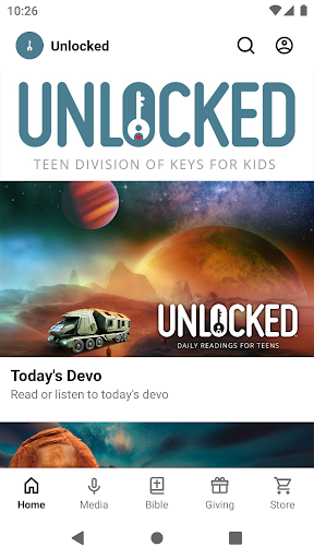 Android application Unlocked - Teen Devotional screenshort