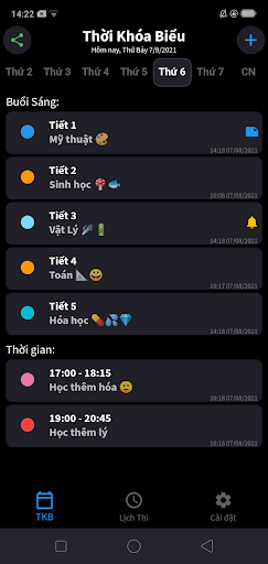 School Timetable Plus : Thời K Screen 2