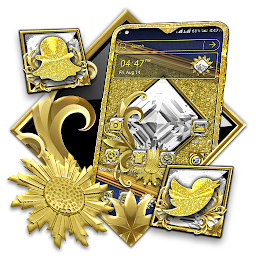 Icon image Golden Glitter Launcher Theme