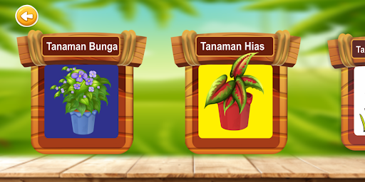 Android application Taman Botani screenshort