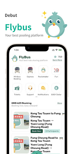 Android application EasyTransit screenshort