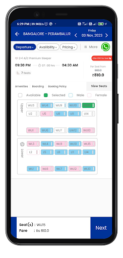 Sri Srinivasa Bus -Bus Tickets Screen 3