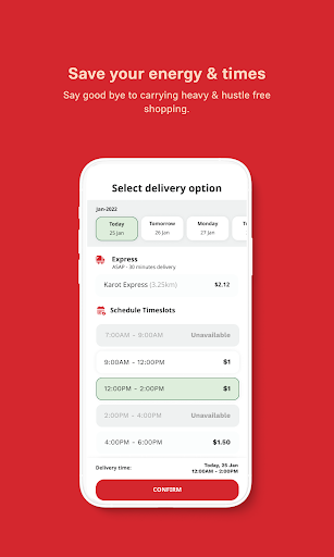 Karot App Screen 2