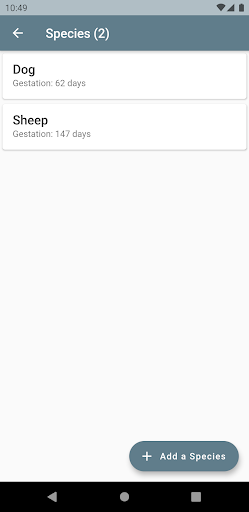 Android application Birthing Planner screenshort