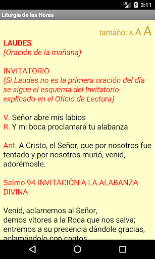 Liturgia de las Horas Screen 3