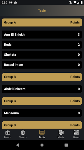 The Address Holding League Screen 2