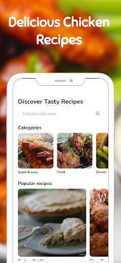 Android application Delicious Chicken Recipes screenshort