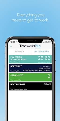 TimeWorksPlus Employee Screen 2