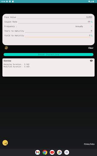 Bond Price & Yield Calculator screenshot 19