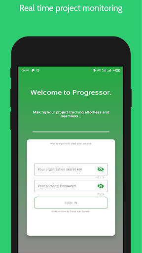 Android application Workflowe screenshort