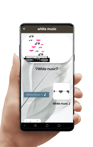 Android application White Music screenshort