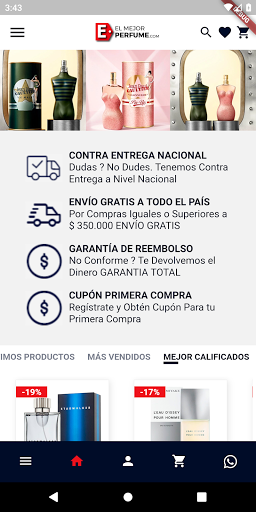 Android application El Mejor Perfume screenshort