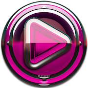 Poweramp skin Pink Glas deluxe  Icon