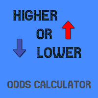 High low card game odds