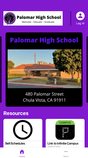 Android application Palomar High School screenshort