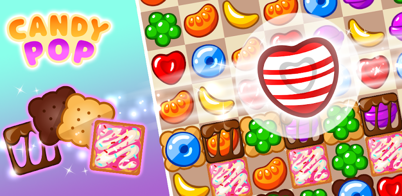 Candy Pop : Match 3 Tasty Puzzle