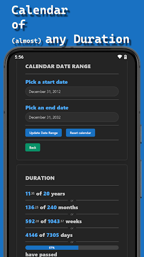 Simple Multi-Year Calendar