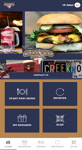 Android application Creekwood Grill screenshort