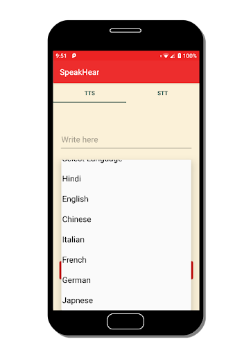 Android application Speak up | Text to speech screenshort