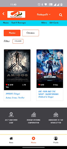SangeethaCinema -Movie Tickets Screen 2