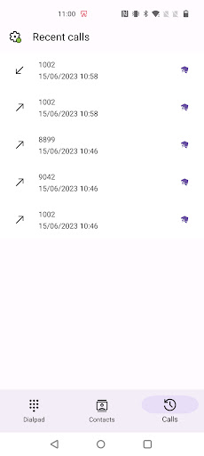 Assac Dialer Screen 2