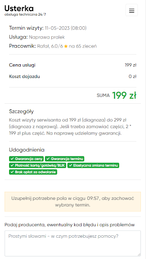 usterka.pl - zamów fachowca Screen 2